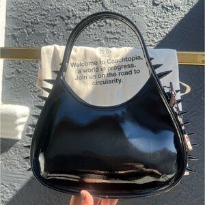 Coachtopia Spiked Patent Leather Ergo